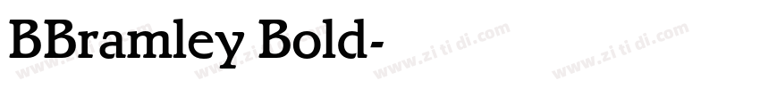 BBramley Bold字体转换